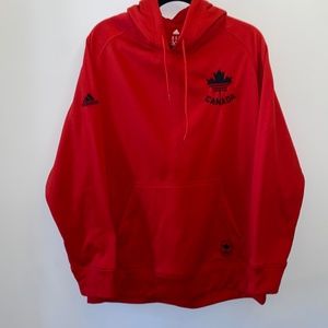 Adidas Canadian Olympic Red Hoodie Excellent Condition Size 2XL